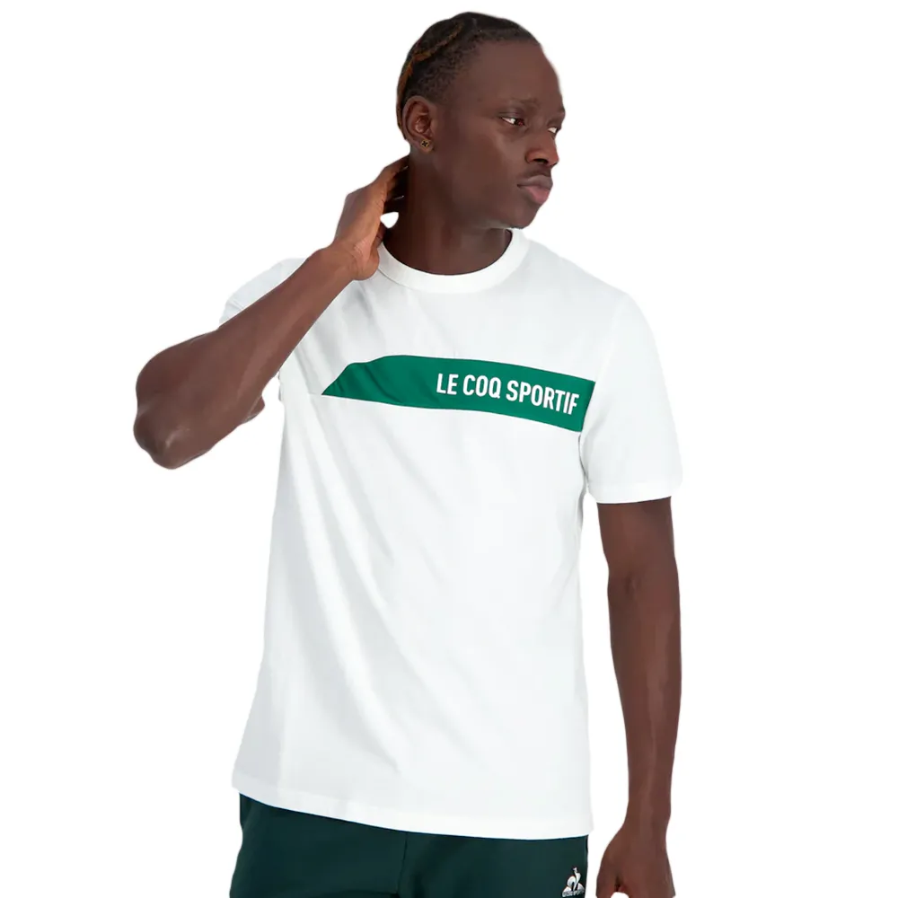 T shirt Le Coq Sportif Saison 2 Homme Blanc