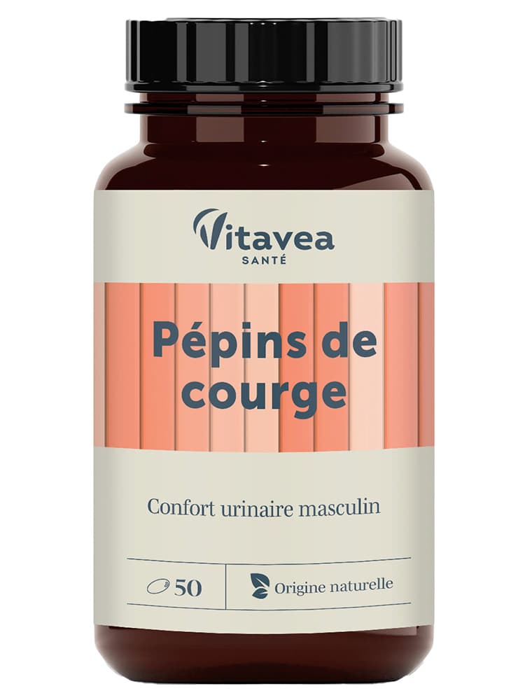 Vitavea Pépins de Courge Confort Urinaire Masculin 50 Unités