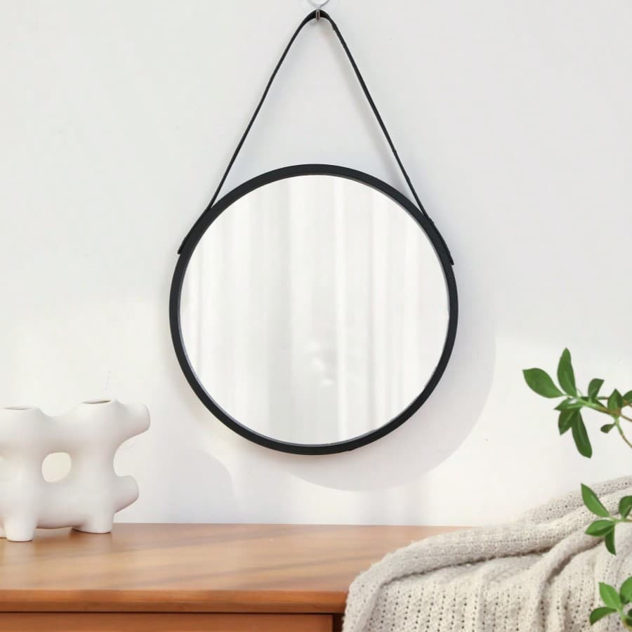Miroir de dressing suspendu sans perçage pour dortoir, miroir de salle de bain, miroir de lavabo, miroir de maquillage, miroir de toilette, miroir