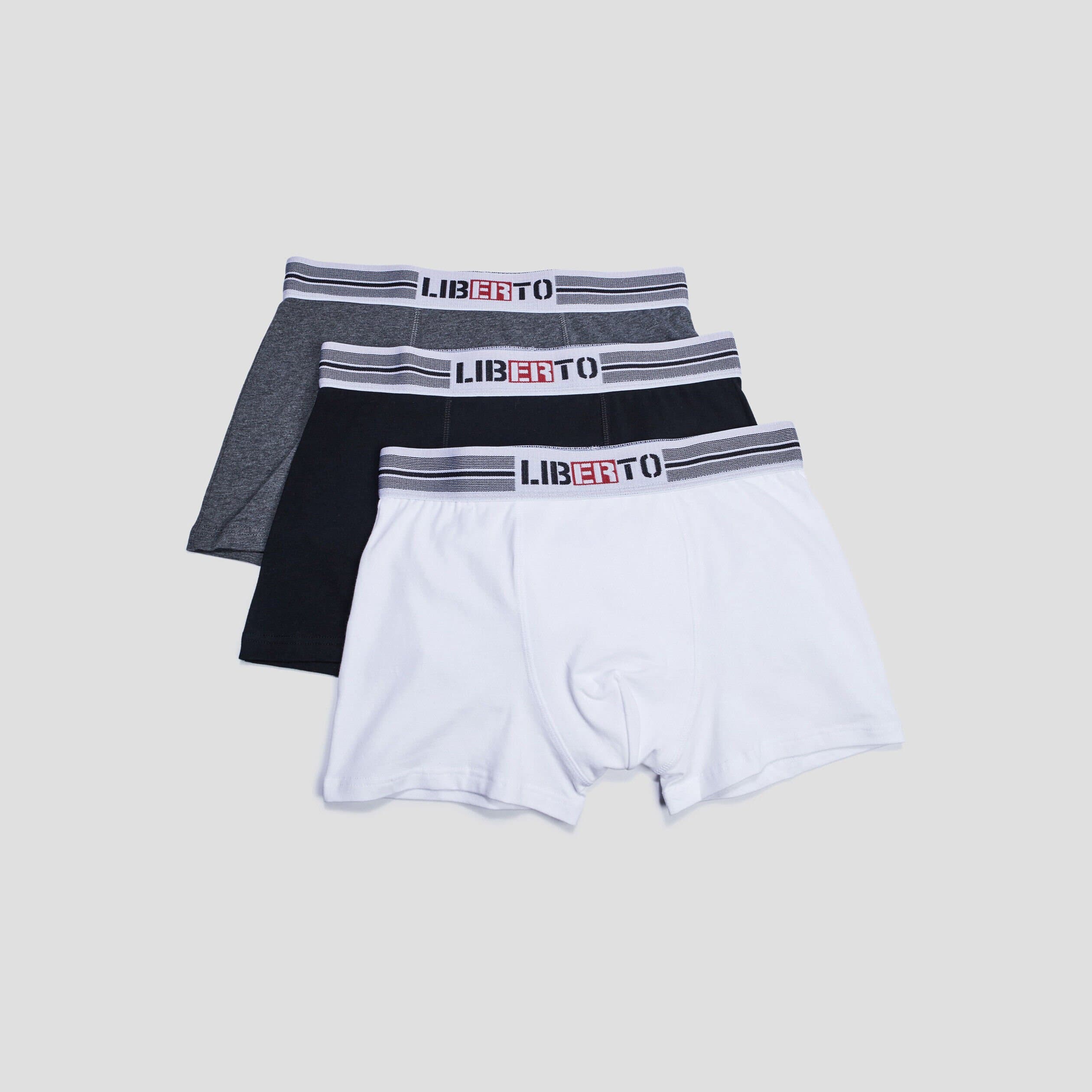 Lot 3 boxers Liberto blanc homme